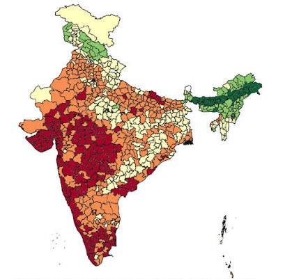 Map of India — CivicLens analyzes environmental risk across Indian cities